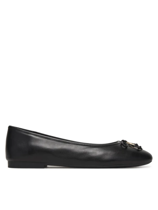 Zdjęcie produktu Baleriny Tommy Hilfiger Smooth Lthr Ballet FW0FW09006 Czarny