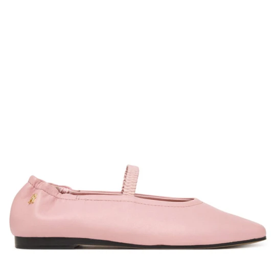 Zdjęcie produktu Baleriny Tommy Hilfiger Soft Leather Ellastic Ballerina FW0FW09245 Różowy