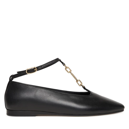 Zdjęcie produktu Baleriny Tommy Hilfiger Th-Bar Chain Ballet FW0FW09003 Czarny