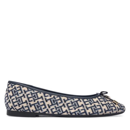 Zdjęcie produktu Baleriny Tommy Hilfiger Th Charm Jacquard Ballerina FW0FW09504 Kolorowy