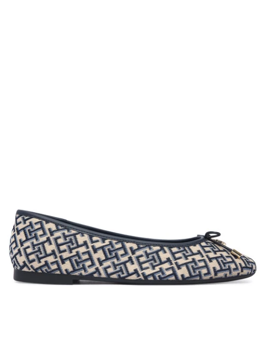 Zdjęcie produktu Baleriny Tommy Hilfiger Th Charm Jacquard Ballerina FW0FW09504 Kolorowy