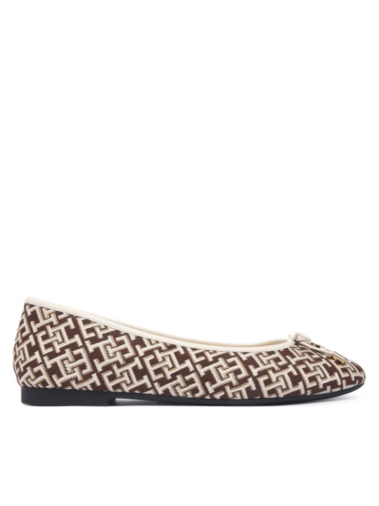 Zdjęcie produktu Baleriny Tommy Hilfiger Th Charm Jacquard Ballerina FW0FW09504 Kolorowy