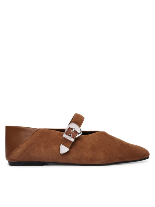 Zdjęcie produktu Baleriny Tommy Jeans Tjw Ballerina Suede EN0EN03067 Brązowy