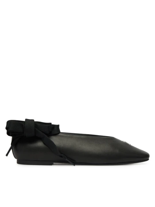 Zdjęcie produktu Baleriny Tommy Jeans Tjw Ballerina With Laces EN0EN02939 Czarny