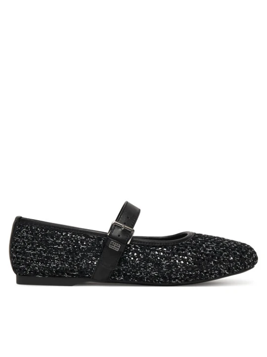 Zdjęcie produktu Baleriny Tommy Jeans Tjw Knitted Ballerina EN0EN03030 Czarny