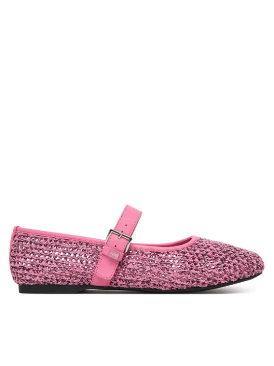 Zdjęcie produktu Baleriny Tommy Jeans Tjw Knitted Ballerina EN0EN03030 Różowy