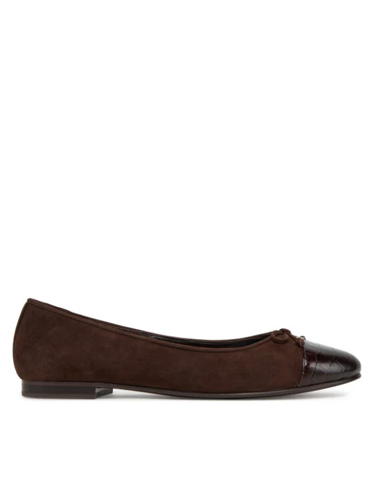 Zdjęcie produktu Baleriny Tory Burch Cap-Toe Ballet 169866 Brązowy
