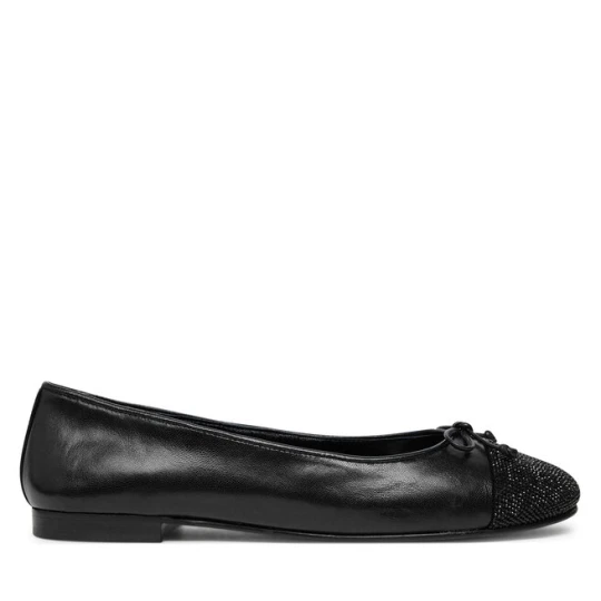 Zdjęcie produktu Baleriny Tory Burch Cap-Toe Pave Ballet 166214 Czarny