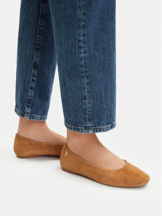 Zdjęcie produktu Baleriny U.S. Polo Assn. EO-AYOLY001W/6S1 Brązowy