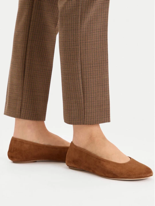 Zdjęcie produktu Baleriny Weekend Max Mara Todisuede 2525526074600 Brązowy