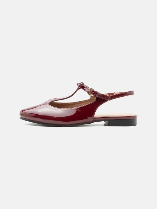 Zdjęcie produktu Baleriny z odkrytą piętą Anna Field Wide Fit By Zalando ciemnoczerwony