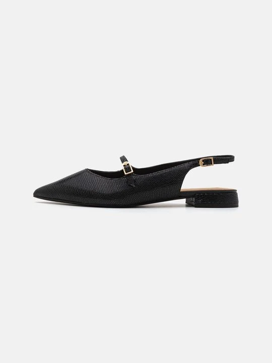 Zdjęcie produktu Baleriny z odkrytą piętą Clarks czarny