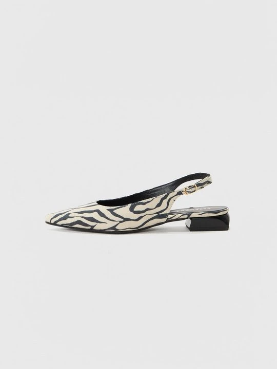 Zdjęcie produktu Baleriny z odkrytą piętą Pavement czarny