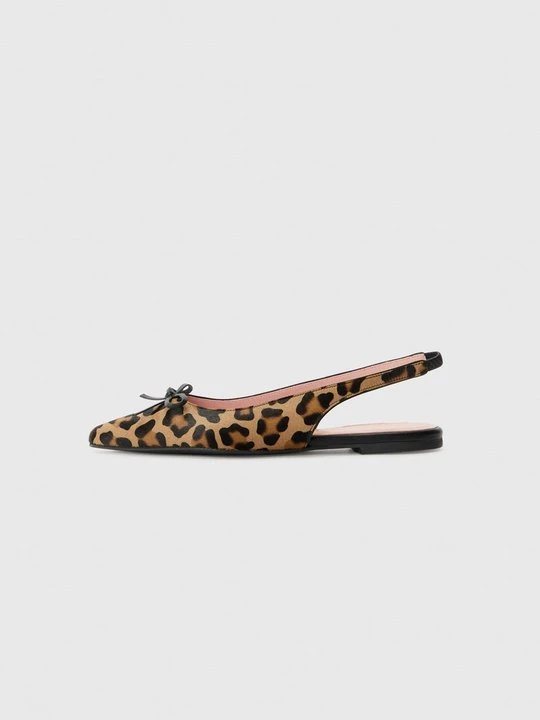 Zdjęcie produktu Baleriny z odkrytą piętą Pretty Ballerinas brązowy