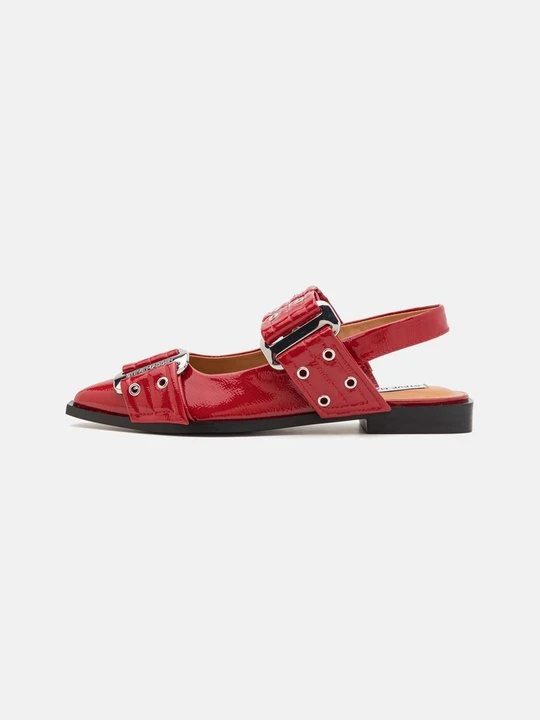 Zdjęcie produktu Baleriny z odkrytą piętą Steve Madden czerwony
