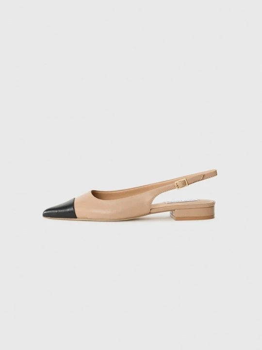 Zdjęcie produktu Baleriny z odkrytą piętą Steve Madden nude