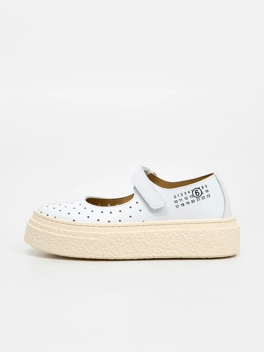 Zdjęcie produktu Baleriny z zapięciem MM6 Maison Margiela biały