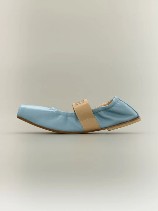 Zdjęcie produktu Baleriny z zapięciem MM6 Maison Margiela jasnoniebieski