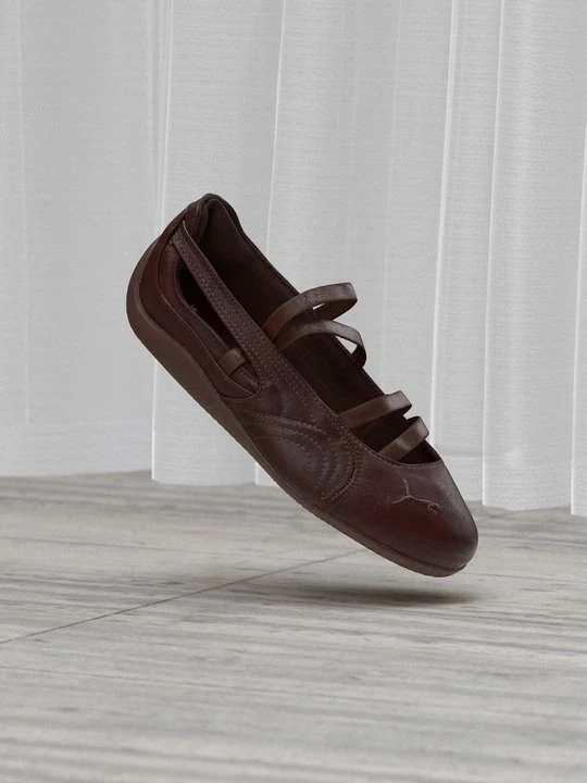Zdjęcie produktu Baleriny z zapięciem Puma brązowy