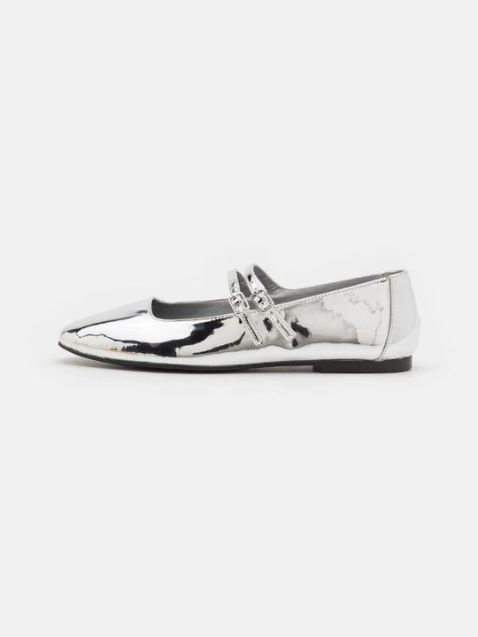 Zdjęcie produktu Baleriny z zapięciem Steve Madden srebrny