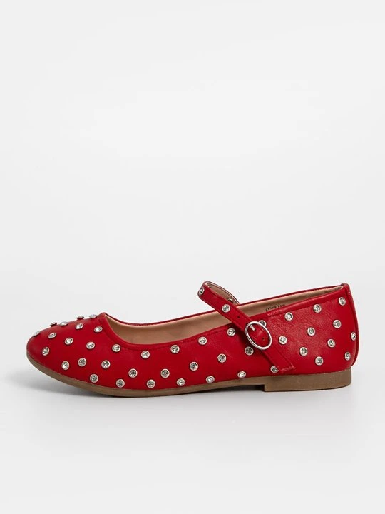 Zdjęcie produktu Baleriny z zapięciem Steve Madden czerwony
