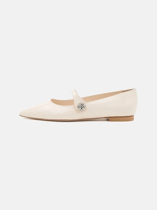 Zdjęcie produktu Baleriny z zapięciem Stuart Weitzman mleczny