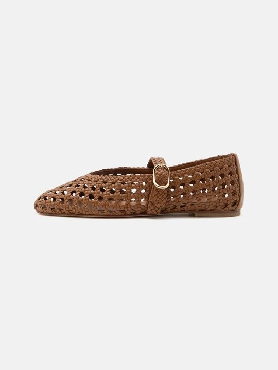 Zdjęcie produktu Baleriny z zapięciem Stuart Weitzman tan