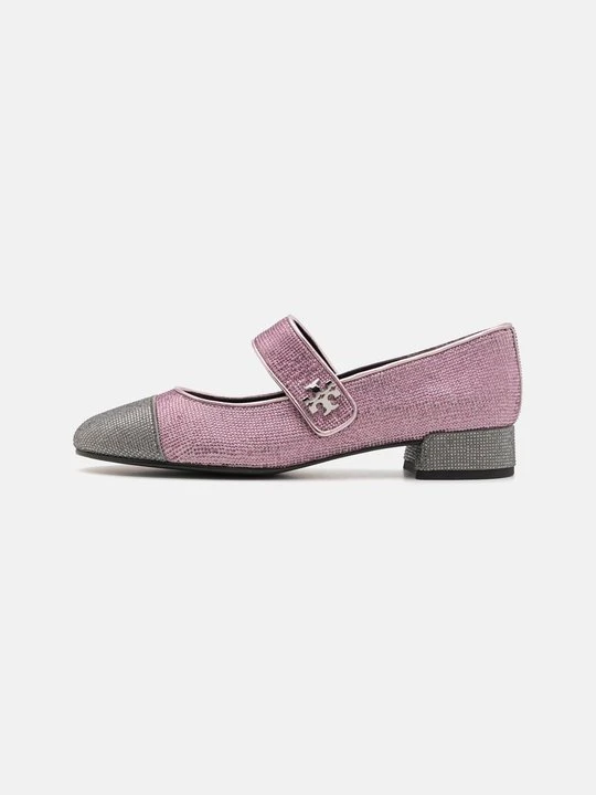 Zdjęcie produktu Baleriny z zapięciem Tory Burch bordowy