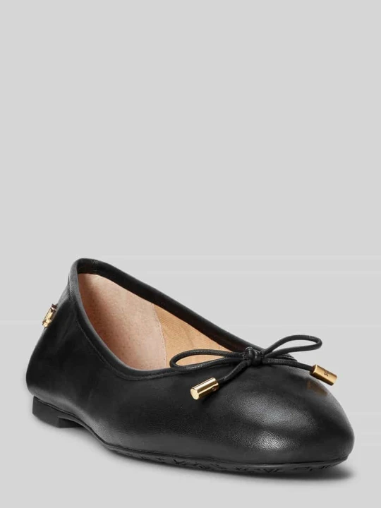 Zdjęcie produktu Balerina z prawdziwej skóry Lauren Ralph Lauren Czarny