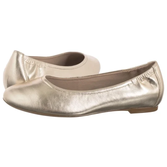Zdjęcie produktu Baleriny Złote 9-22111-44 978 Lt.Gold Metal (CP440-a) Caprice