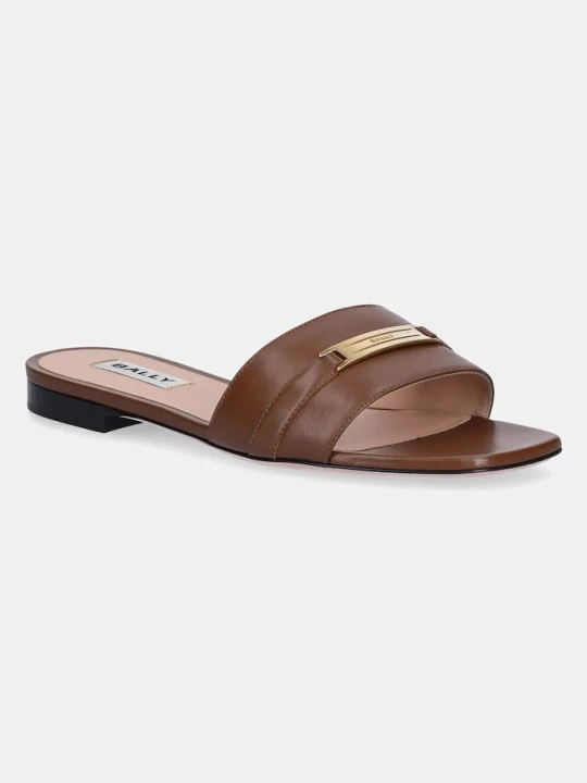 Zdjęcie produktu Bally klapki skórzane brązowy