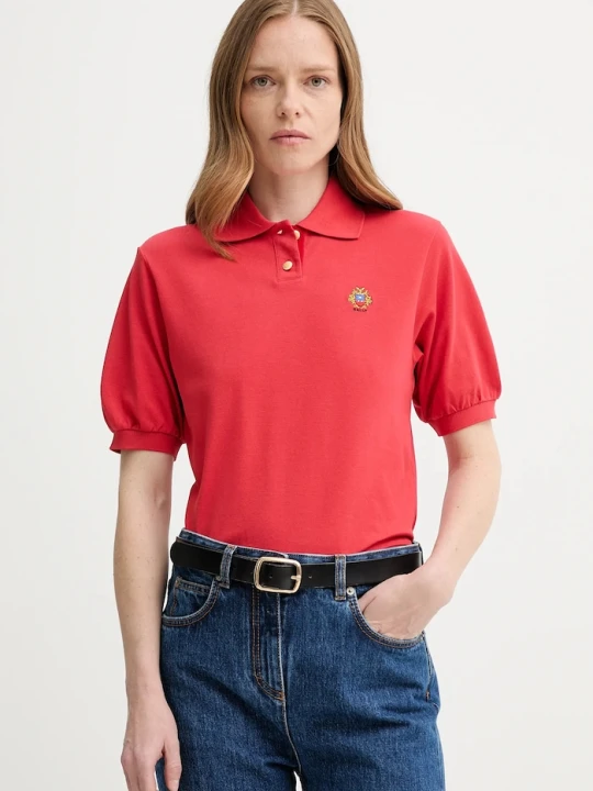 Zdjęcie produktu Bally polo bawełniane czerwony