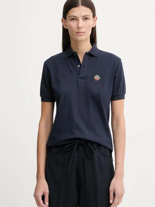 Zdjęcie produktu Bally polo bawełniane granatowy