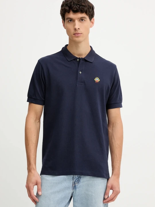 Zdjęcie produktu Bally polo bawełniane granatowy