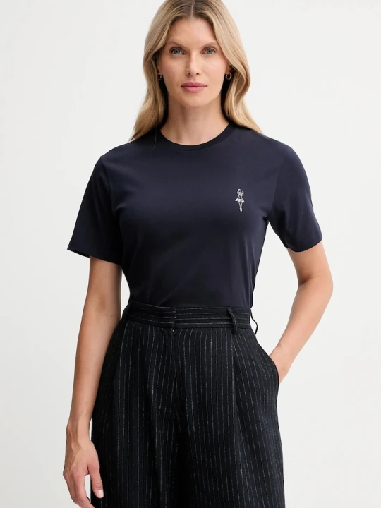 Zdjęcie produktu Bally t-shirt bawełniany granatowy