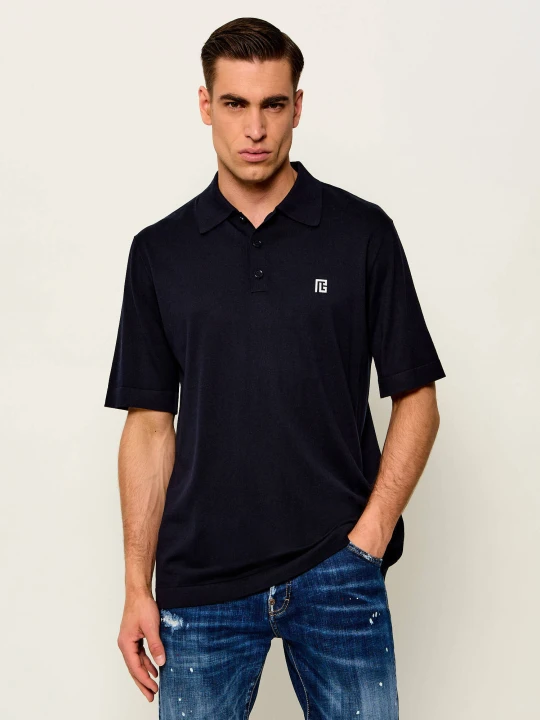 Zdjęcie produktu Balmain Jedwabne polo | Relaxed fit czarny