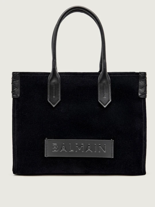 Zdjęcie produktu Balmain Shopperka B-ARMY 36 | zamsz czarny