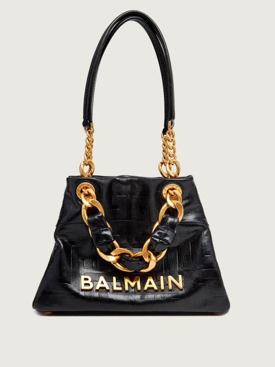 Zdjęcie produktu Balmain Skórzana torebka na ramię Endora 28 czarny