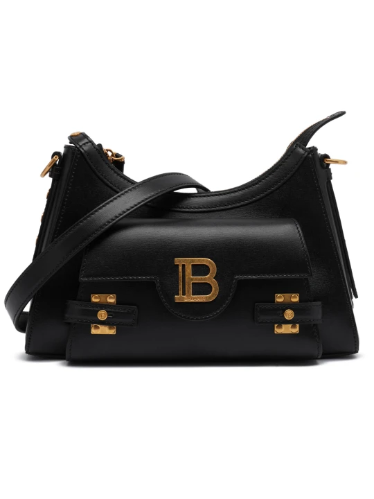 Zdjęcie produktu Balmain Skórzane hobo B-BUZZ czarny
