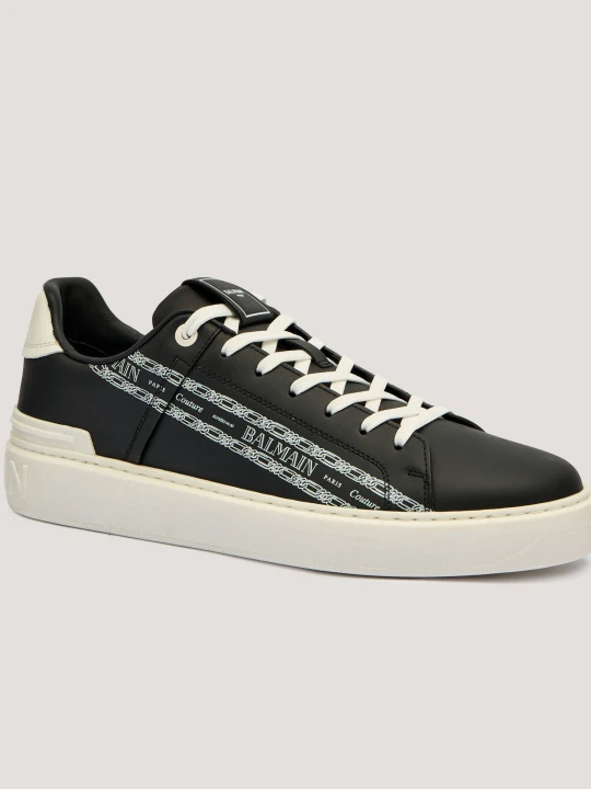 Zdjęcie produktu Balmain Skórzane sneakersy granatowy