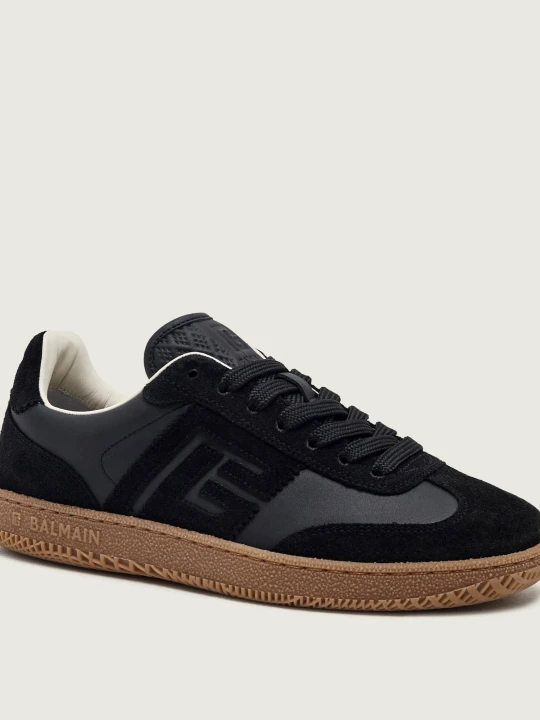 Zdjęcie produktu Balmain Skórzane sneakersy Swan | zamsz czarny