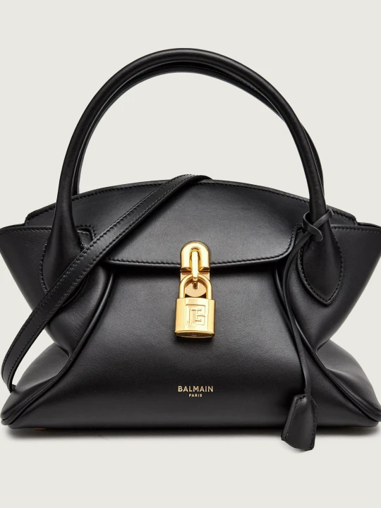 Zdjęcie produktu Balmain Skórzany kuferek Pulse Day Small czarny
