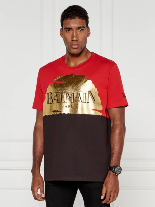 Zdjęcie produktu Balmain T-shirt BALMAIN X LION KING | Relaxed fit czerwony
