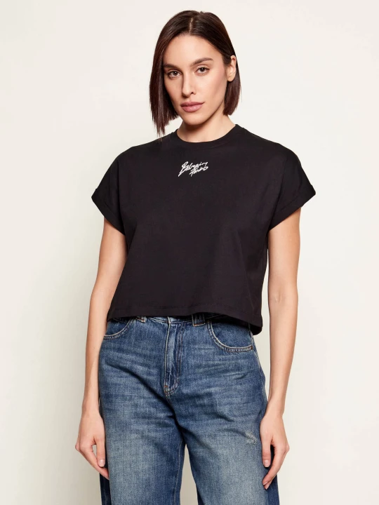 Zdjęcie produktu Balmain T-shirt | Cropped Fit czarny