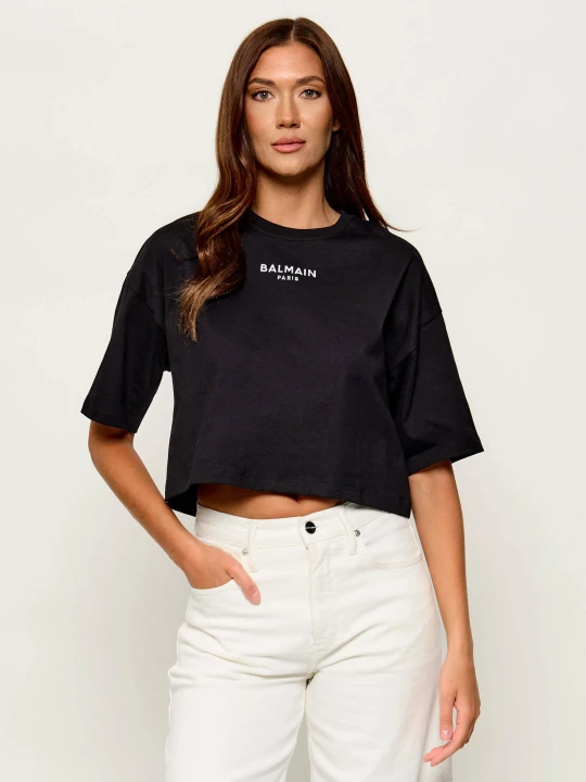 Zdjęcie produktu Balmain T-shirt | Cropped Fit czarny