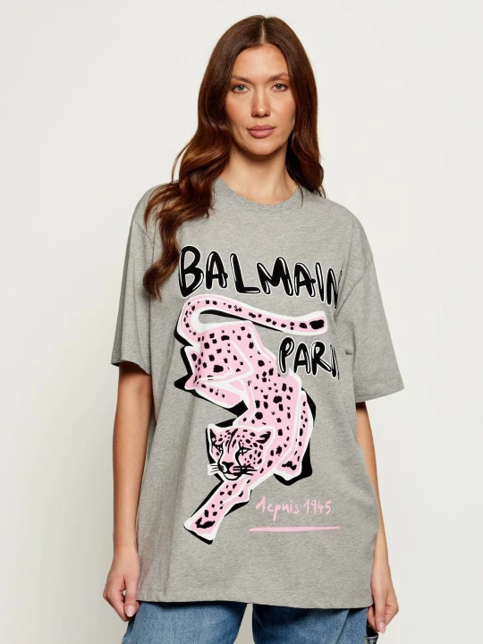 Zdjęcie produktu Balmain T-shirt | Oversize fit szary