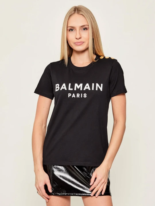 Zdjęcie produktu Balmain T-shirt PRINTED | Regular Fit czarny