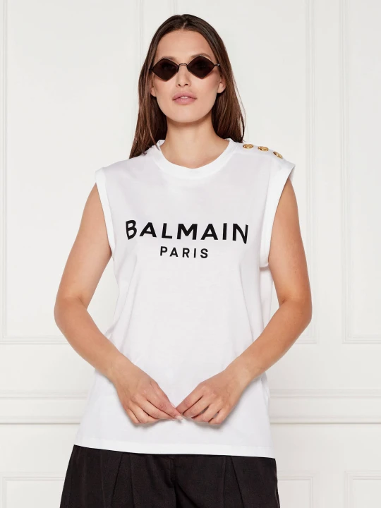 Zdjęcie produktu Balmain Top | Regular Fit biały