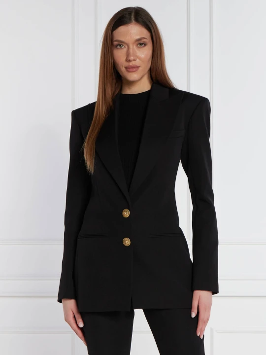 Zdjęcie produktu Balmain Wełniana marynarka | Slim Fit czarny