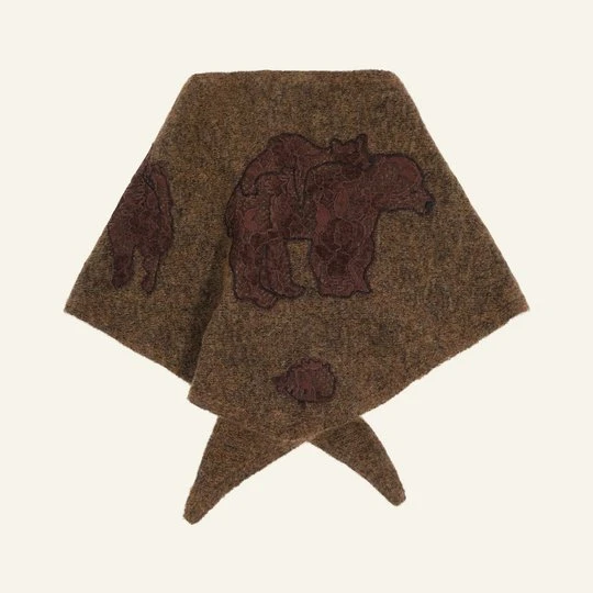 Zdjęcie produktu Bandana moher i koronka BIMBA Y LOLA KHAKI